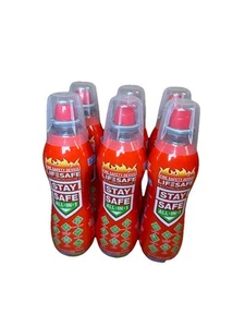 6x LifeSafe StaySafe All-in-1 Portable Fire Extinguisher Spray For Home & Travel - Picture 1 of 7