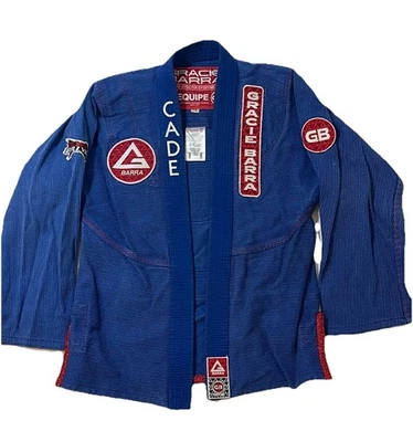 Gracie Barra Equipe Kimono Brasileño Jiu-Jitsu Gi Azul Juvenil Talla Y6 Foto 1 de 4