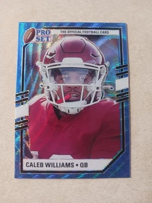 2022 Caleb Williams BLUE WAVE Portrait - Leaf Pro Set Draft #PSP-CW1 SSP CLEAN! - Image 1 of 2
