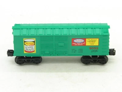 Lionel O Gauge O-27 True Value Hardware Green Box Car 9053 VGC - Image 1 of 4