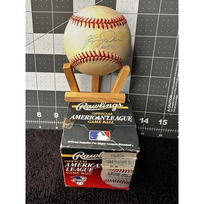 Fergie Jenkins Signed Rawlings Official AL Baseball HOF 91 Original Box MLB Gift - Image 1 of 4