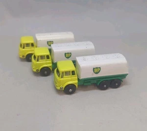 Lesney Matchbox Toys 3x MB25c BEDFORD PETROL TANKER " BP " Different Variations  - Picture 1 of 8