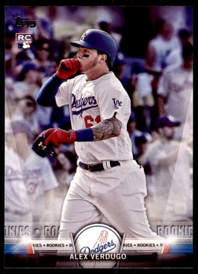 2018 Topps #TS-80 Alex Verdugo Topps Salute (Series One) RC - Image 1 of 2