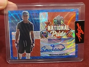 Leaf Metal Draft Cristian Santana Auto National Pride 2021/2023 Tigers 1/1 PROOF - Picture 1 of 4