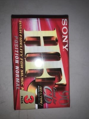 Cassette Audio  K7 Vierge  Neuve /  SONY  90 IEC 1 / TYPE 1  Scellé pack de 3   - Photo 1/2