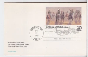 TurtlesTradingPost- Oklahoma Settlement- 1989 ##UX130 FDC - Picture 1 of 1