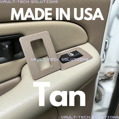 Tan Rear Window Switch Trim Repair Fix Escalade Yukon Tahoe Silverado 2000-2002 - Image 1 of 4