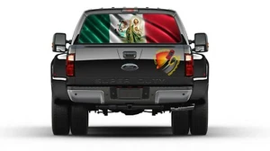 Mexican Flag St. Jude Rear Window Graphic Decal Truck Bandera Mexicana San Judas - Picture 1 of 5