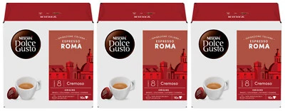 3 cápsulas de café NESCAFE ESPRESSO ROMA Cremoso Dolce Gusto cápsulas cajas nuevas Foto 1 de 4