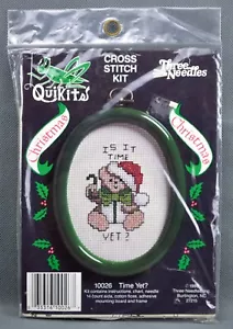 Kit Punto de Cruz Marco Navidad ¿AÚN? Oso de peluche Quikits de tres agujas Craf - Imagen 1 de 2