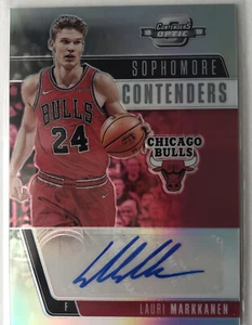 Optic Contender's Lauri Markkanen-Finnish-autograph-Cleveland Cav-Chicago Bulls - Picture 1 of 7
