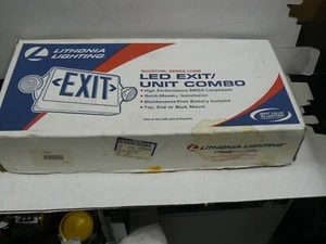 LITHONIA LIGHTING 382184 BLANCO TERMOPLÁSTICO 2 CABEZALES LED SALIDA/UNIDAD COMBO NUEVO - Imagen 1 de 4