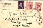 Gb Ww2 Cover London Air Mail *Cancelled* India Kashmir Forwarded 1941 6.34