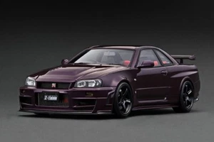 Ignition Model 1:18 Nissan Skyline GT-R (BNR34) Z-Tune Midnight Purple IG3225 - Foto 1 di 2