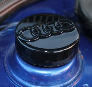 Audi A3 8L MK1 Strut Cap Covers - Gloss Black ABS- AUDI LOGO - Picture 1 of 4