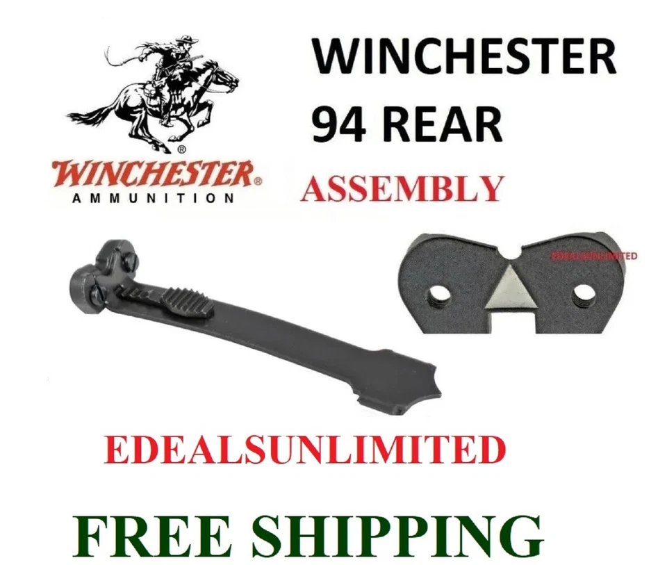 🔥MONTAJE TRASERO WINCHESTER 94 1894 COMPLETO Hoja Base Tornillos de Encuadernación y Elevador Foto 1 de 1