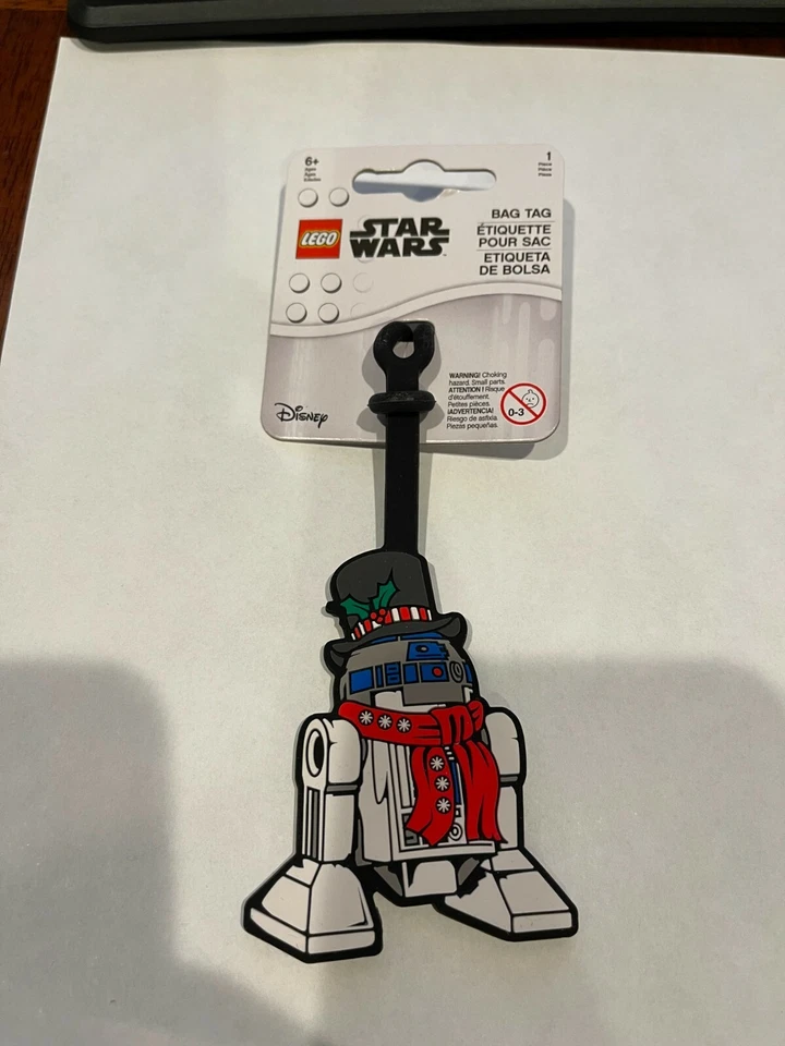 New Lego Star Wars Christmas Holiday Luggage Tag Gift Tag R2D2 Droid - Image 1 of 1
