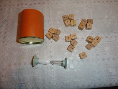 1970’s Scrabble Sentence Cube Game Replacement Set Selchow & Righter Co.  No. 96 - Image 1 of 2