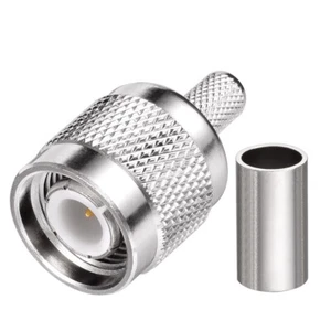 20-pack TNC Male Crimp Solder Connector for RG58 LMR-195 RG400 RG142 Coax Cable - Picture 1 of 3