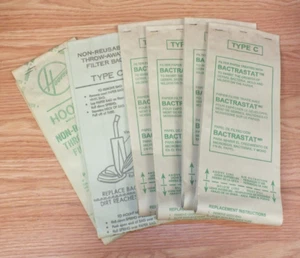 Lot of 6 Unbranded & Hoover Type C Throw Away Filter Vacuum Bags - Picture 1 of 3