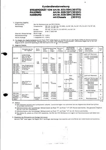 Körting Service Manual für Steuergerät 10W Palermo -Hamburg 821-594/828-297 Copy - Picture 1 of 1