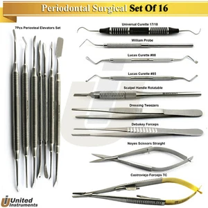 MEDENTRA Perio Surgical Kit Periodental Plastic & Peri-Implant Micro Surgery Set - Picture 1 of 10