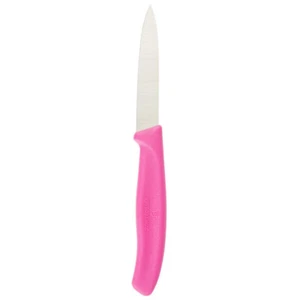 Cuchillo de pelar Victorinox 6.7606.L115 3 1/4" con mango rosa - Imagen 1 de 2