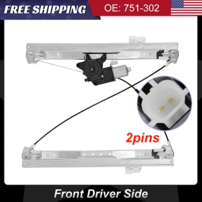 Power Window Regulator with Motor For 08-16 Chrysler Town & Country Front Left - Image 1 of 4