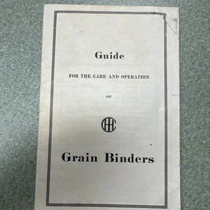 Grain Binders Instruction Manual - International Harvester Company - Picture 1 of 5