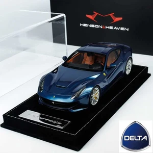 1/18 Henson & Heaven HH Model Ferrari F12 Berlinetta In Abu Dhabi Blue - Picture 1 of 8