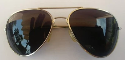 Ray-Ban Aviator Classic Montatura Oro Lucido Lente G-15 Verde RB3025 - Immagine 1 di 4