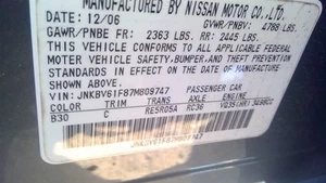 Passenger Front Window Regulator 4 Door Sedan Fits 09-13 INFINITI G37 1592253 - Picture 1 of 10
