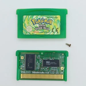 POKEMON VERDE HOJA PAL ESPAÑA NINTENDO GAME BOY GAMEBOY ADVANCE ORIGINAL mint - Imagen 1 de 5
