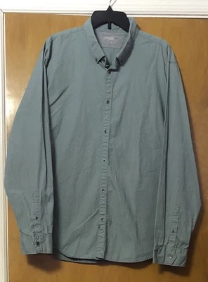EUC Mens Calvin Klein Button Down Geometric Metallic Button L/S Casual Shirt XXL - Image 1 of 4