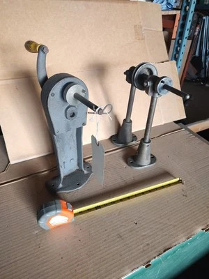 Antique Neumade 70mm & 35mm Motion Picture Hand Film Rewinds Movies 1/2" Shafts  - Image 1 of 4