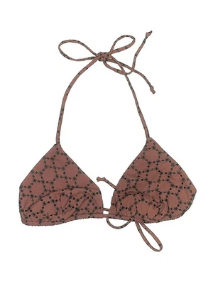 Malia Mills Women Brown Swimsuit Top S - Image 1 of 2