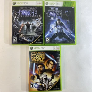 Star Wars: The Clone Wars Republic Heroes, The Force Unleashed 1 y 2 Xbox 360 - Imagen 1 de 7