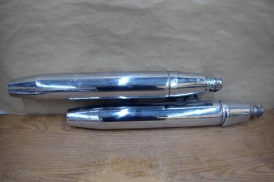 Yamaha VSTAR XVS1100 2005 silenciador tubo de escape cromado Foto 1 de 4