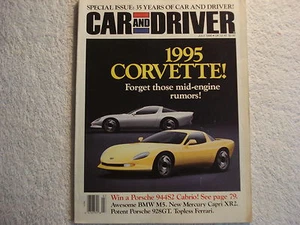 Auto und Fahrer Juli 1990 Corvette, Mercury, Porsche, Ferrari, BMW, Shelby GT350 - Bild 1 von 1