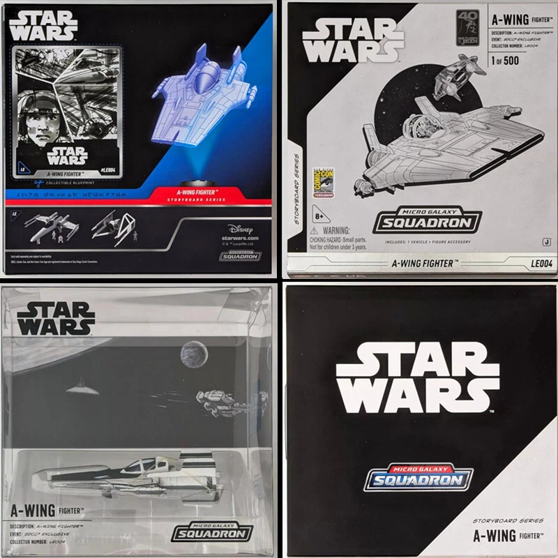 SDCC 1 из 500 Star Wars Micro Galaxy Squadron A-Wing Fighter LE004 Jazwares игрушка - Изображение 1 из 4