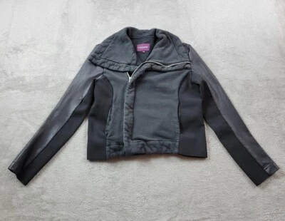 Chaqueta Vigoss Moto Mujer Mediana Negra Imitación Cuero Elastizada Cremallera a Presión Foto 1 de 4