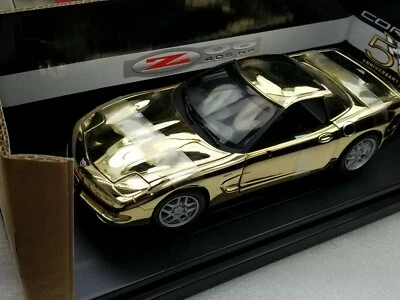 2003 50-й ЮБИЛЕЙ CORVETTE Z 06 ХРОМ ЗОЛОТО 1:18  - Изображение 1 из 4