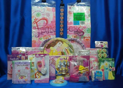Juego de fiesta Belle Princess # 27 tazas Belle Plate Servilletas Globos Bandzs Bolsas de botín Foto 1 de 4
