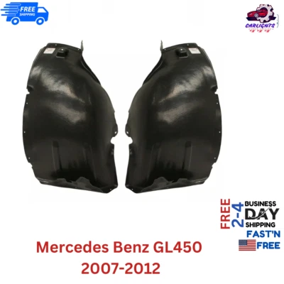 Fits Mercedes Benz GL450 Splash Shield For 2007-2012 Front Left & Right Side 2pc Foto 1 de 4