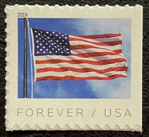 2019 Scott #5345 - Forever - US FLAG - BCA - Single Mint NH Booklet Stamp - Picture 1 of 1
