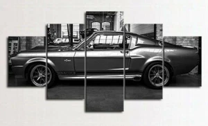 Multi Panel Mustang Fever Canvas Wall Art GT Muscle Car Ford Man Cave 5 Piece - Picture 1 of 12