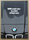 BMW M1, 7, 6, 5 and 3 series UK market brochure. 1981. 20 pages.