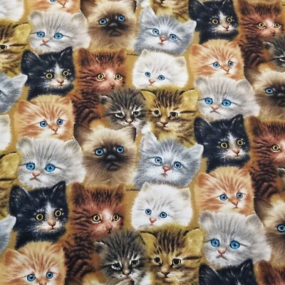 Gatitos Giordano Studios by Spectrix Cotton 60" Foto 1 de 4