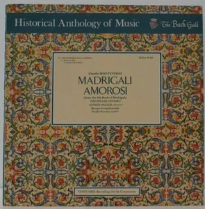 CLAUDIO MONTEVERDI - MADRIGALI AMOROSI - CLASSICAL VINYL LP - Picture 1 of 6