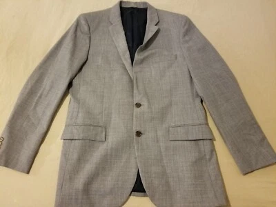 Mens J. Crew Wool Sports Jacket 42L Blazer Grey Gray - Image 1 of 4